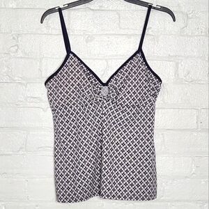 Nautica Patterned Tankini Top